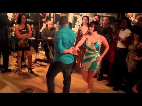 Melanie Torres and Gabriel Perez dancing Salsa at ...