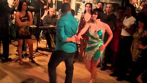 Melanie Torres and Gabriel Perez dancing Salsa at ...