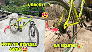 How To Install Gear In Any Simple Cycle 😍 | Install Gear At Home | MTB ROHIT 01