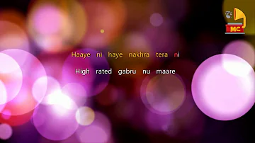 High Rated Gabru Karaoke with lyrics