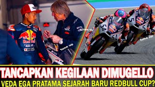 sirkuit muggelo jadi saksi  juara veda ega pratama redbull rookies Cup~latihan bareng marc marquez