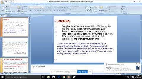 WEBINAR ON APPLICATIONS OF FUZZY MATHEMATICS Part I