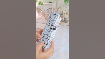 diy pencil box #shorts #viralvideo #trending #diy #artshorts #papercraft #diypencilcase #cardboard
