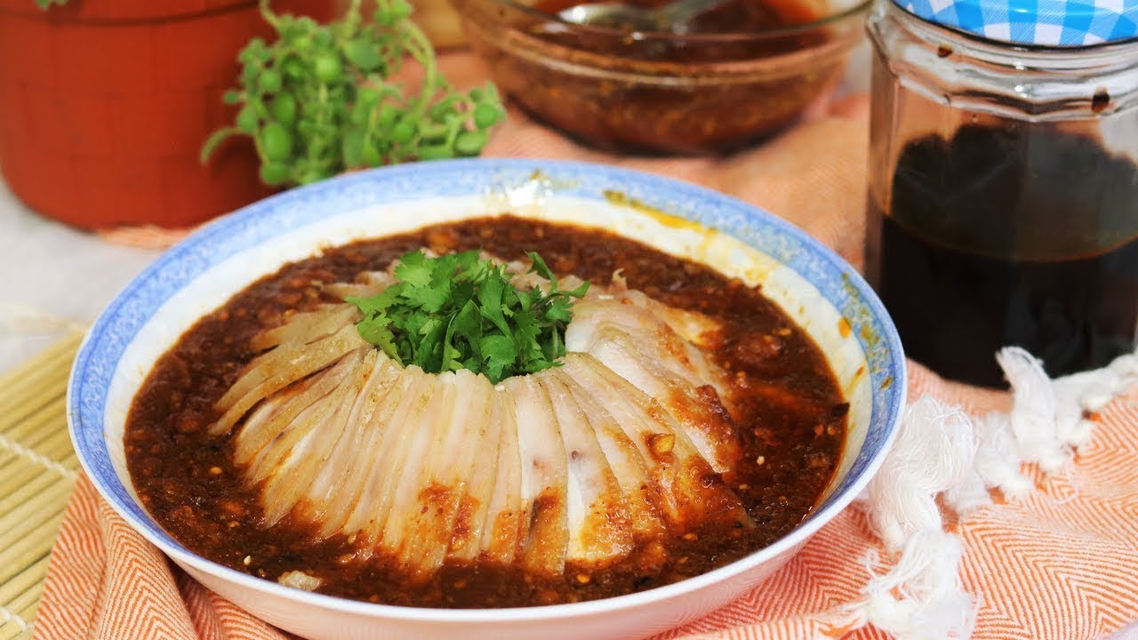Szechuan Pork Belly Slices in Garlic Sauce Recipe (Suan Ni Bai Rou) | Souped Up Recipes
