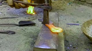 blacksmithing~ how to make a ninja tools | forging a best knife