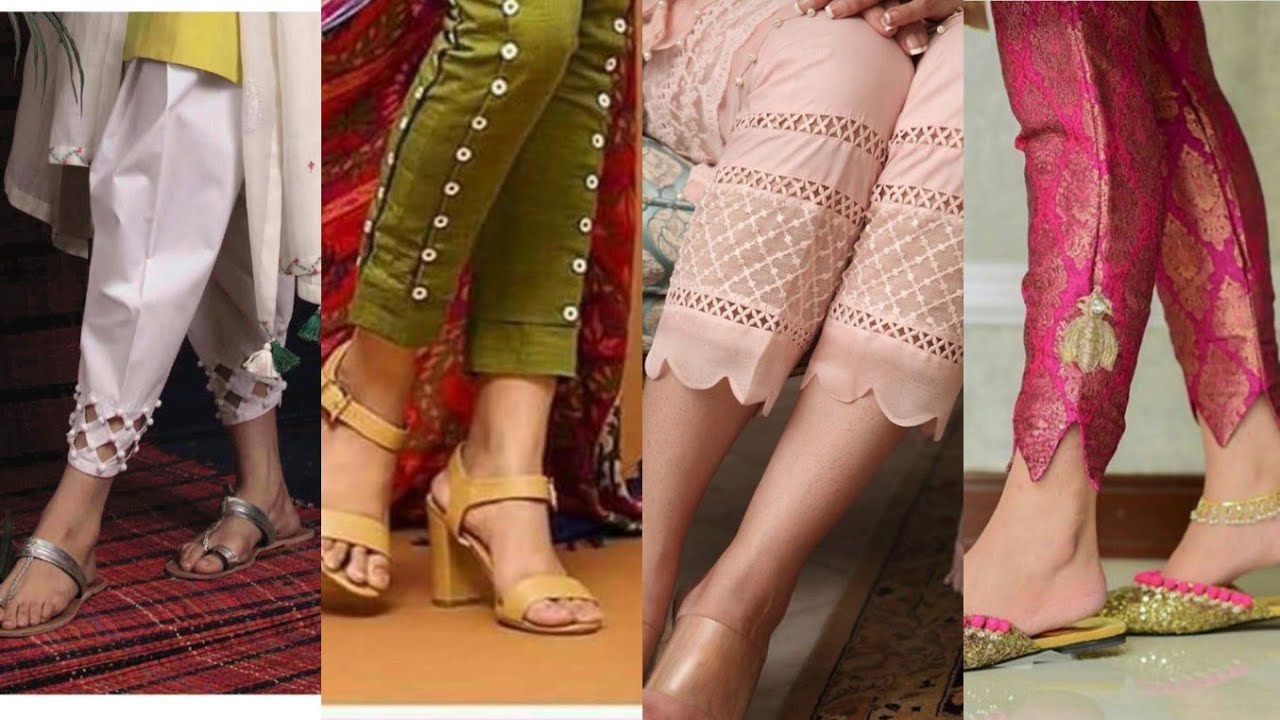 pintex trouser design | Salwar designs, Women trousers design, Womens pants  design