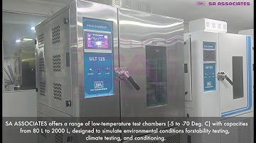 SA ASSOCIATES LOW TEMPERATURE TEST CHAMBER WITH COLD BEND & IMPACT TEST IEC 60811-504, IEC 60811-506