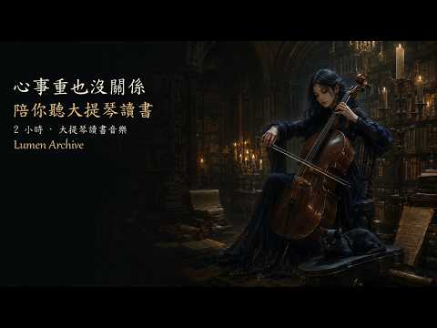 🎻Cello Study Music｜心事重也沒關係,陪你聽大提琴讀書｜2 Hours｜Lumen Archive