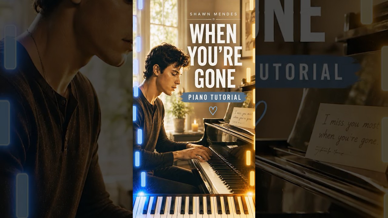 When You’re Gone Easy Piano Tutorial #shawnmendes