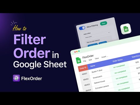 How to Filter WooCommerce Orders by Status & Date in Google Sheets