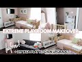 EXTREME PLAYROOM MAKEOVER 2022! ROOM TRANSFORMATION AND ORGANIZATION + IKEA PLAY KITCHEN DIY HACK!