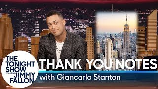 Yankees Superstar Giancarlo Stanton Writes a Thank You Note to NYC