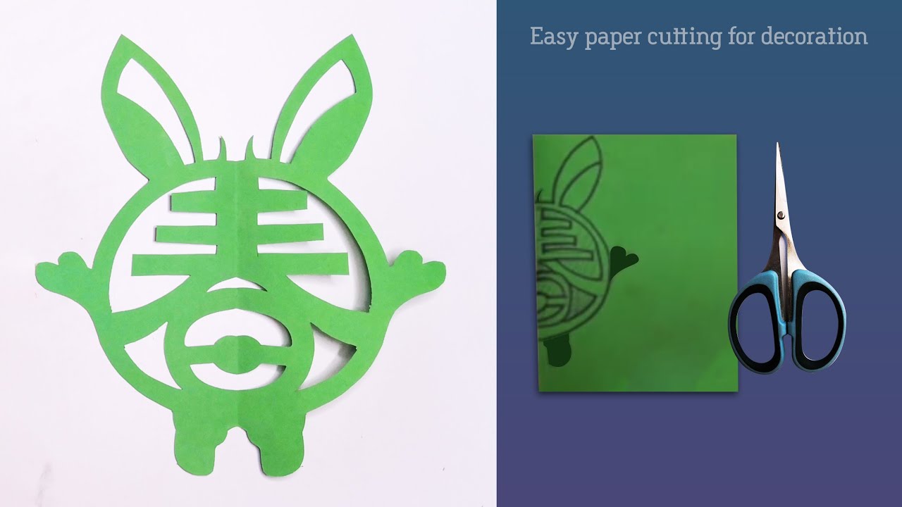 How to cut paper rabbit｜rabbit origami｜paper rabbit craft