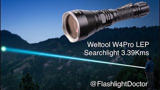 #Weltool W4Pro LEP Searchlight 3.39Kms, @FlashlightDoctor