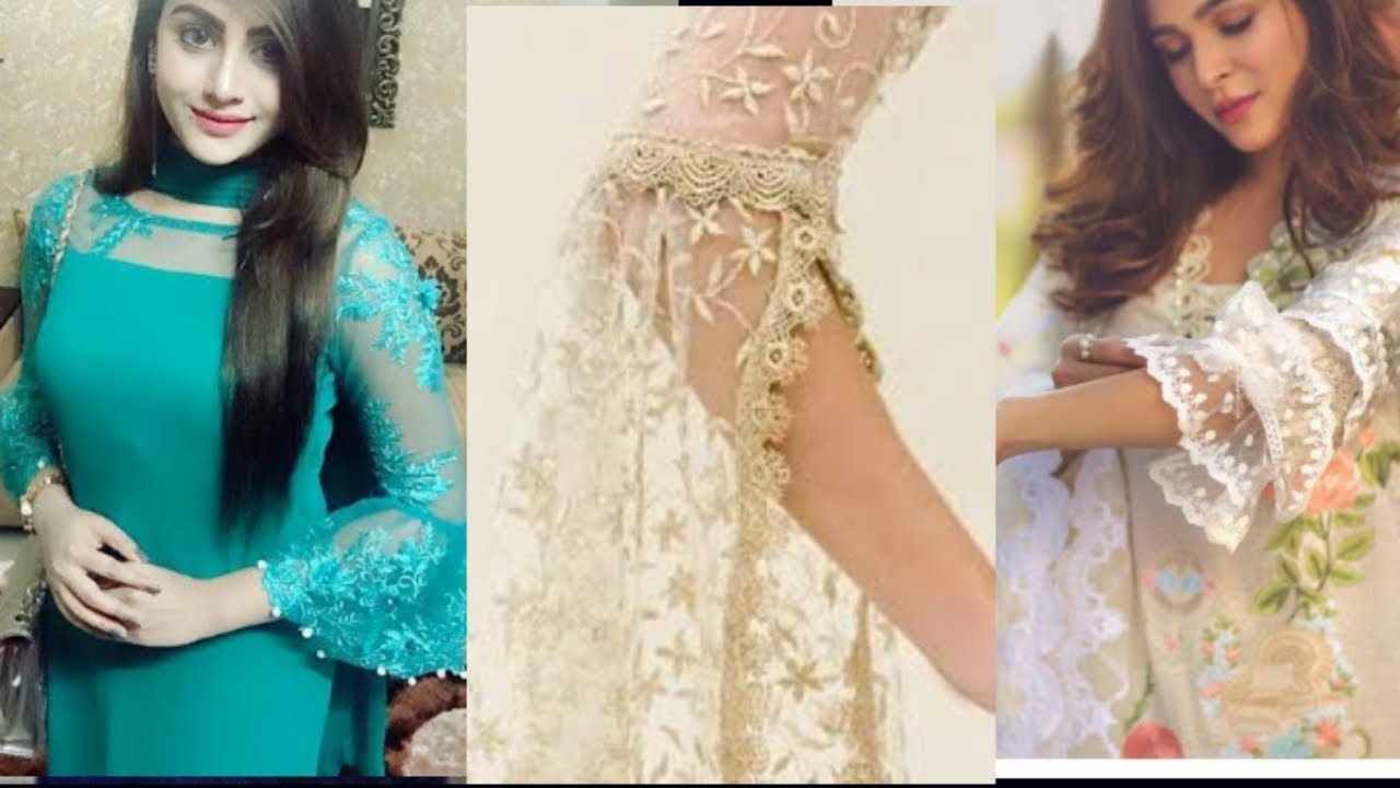 Latest Net kurti with net sleeves //net 