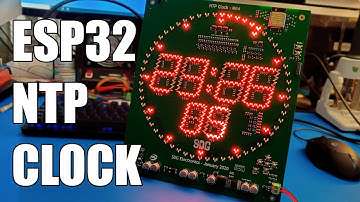 SDG #141 690 LED ESP32 WiFi Mini Megaclock - An NTP Wharton Electronics Style Clock
