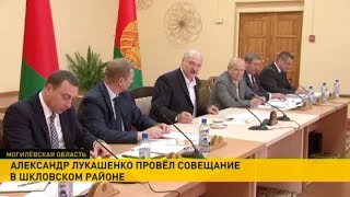 Итоги рабочей поездки Александра Лукашенко в Шкловский район