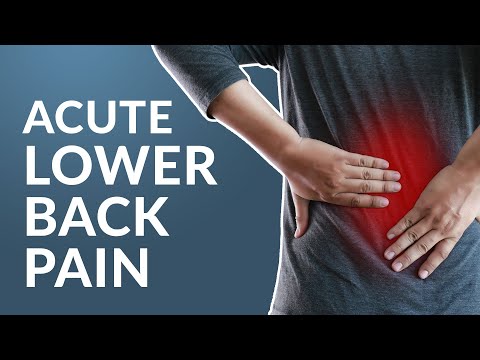 Helpful Hints for a quick recovery from Acute Low Back Pain