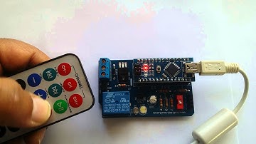 Control relay and LED with ANY infrared remote