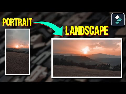 How To Change A Video File From Portrait To Landscape?