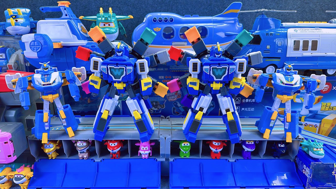 17-minutes of satisfying unboxing, cool Super Wings Space Base Set Series ASMR | Review Toys