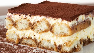 Easy recipe for tiramisu without need to bake ❗️ delicious dessert  ♡ тирамису