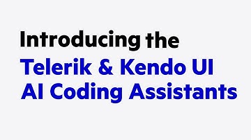 Introducing the Telerik and Kendo UI AI Coding Assistants!