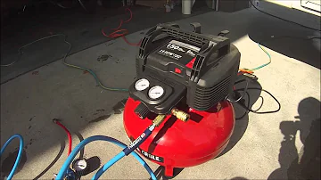 How do you fill a tire with an air compressor?