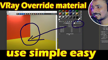 VRay Override material use simple 😍🤗| kaboomtechx