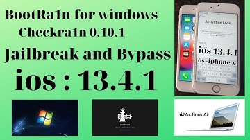 BootRa1n Checkra1n 0 10 1 Windows Jailbreak and Bypass iCloud iOS 13 4   13 4 1