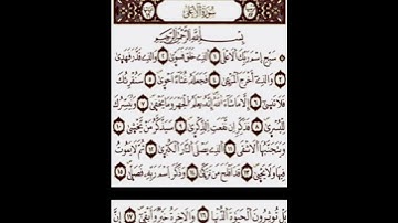"coran""سورة الأعلى"