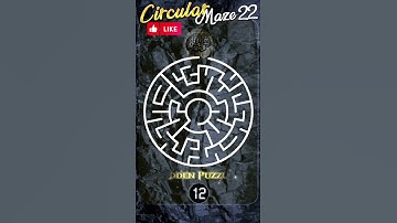 Circular mazes Maze 22 #hiddenpuzzles #mazes