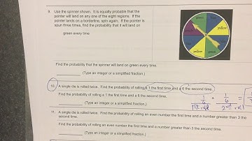 Roll a Die Twice from Section 11.7