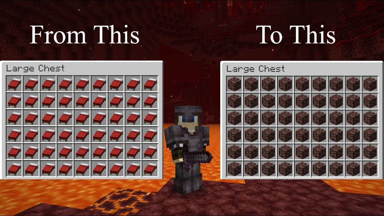 Tutorial The most efficient method to get Netherite without Redstone