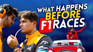 What happens BEFORE an F1 RACE?