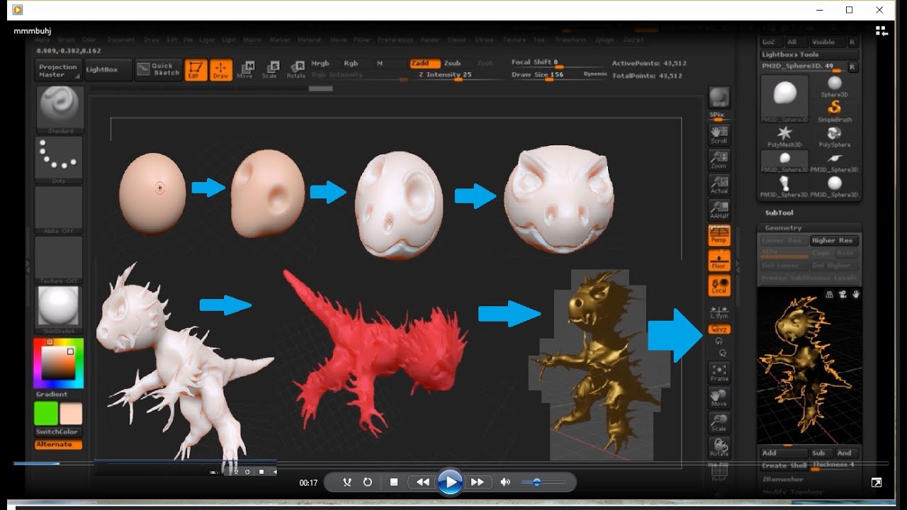 blender zbrush themes