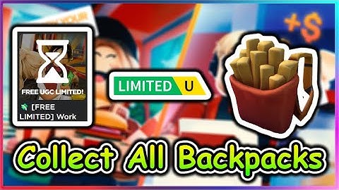 [UGC LIMITED] Roblox Work at a Restaurant Script - Collect All Backpacks