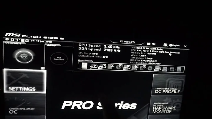 How to stop PC from Automatically entering BIOS (MSI B350 PC MATE)