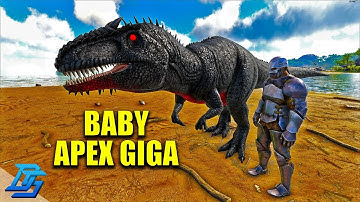 RAISING THE BABY APEX GIGA! -ARK PRIMAL FEAR!- Ark Survival Evolved Modded-Lets Play-Pt.16