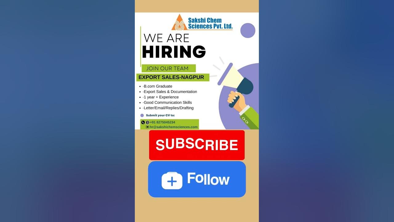 hiring-for-bcom-graduates-for-export-sales-jobs-shortsfeed-shorts