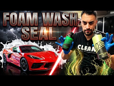 How To Foam Wash & Seal Your Ceramic Coated Corvette w/ Detail Co.