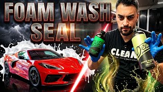 How To Foam Wash & Seal Your Ceramic Coated Corvette w/ Detail Co.