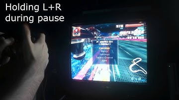 F-Zero GX: Drift-turn (L+R) pause-buffer trick demonstration