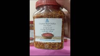 Crushed Kunri Red Chillies | www.jadeed.store #jadeedstore #organicfood #kunri #kunriredchillies
