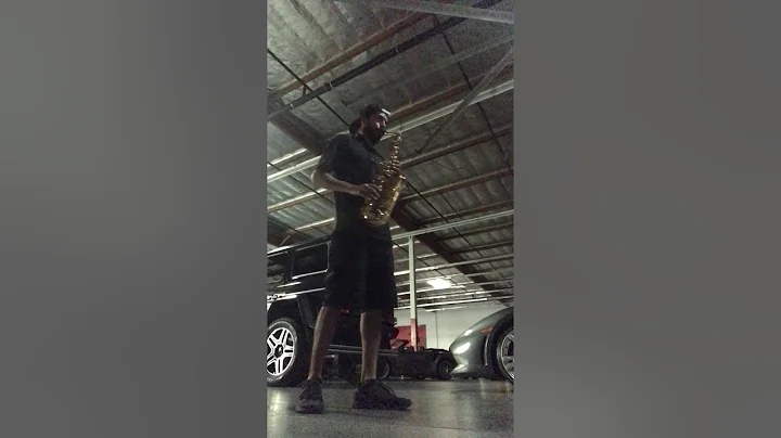 Matt Boudreaux playing alto saxophone
