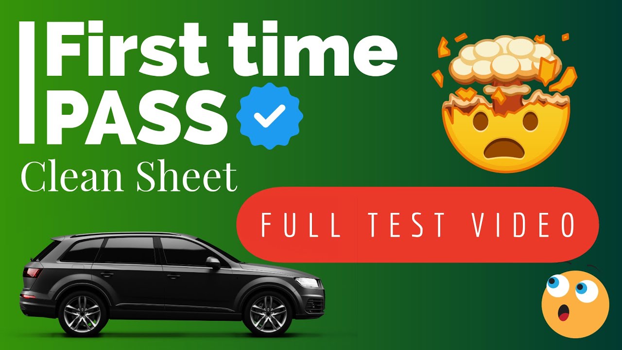 Must Watch!!😱 Full Driving Test Video | First Time PASS CLEAN SHEET