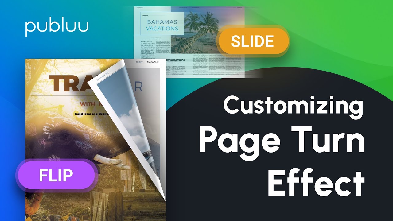 How to Customize Page Turn Effect | Publuu Tutorial