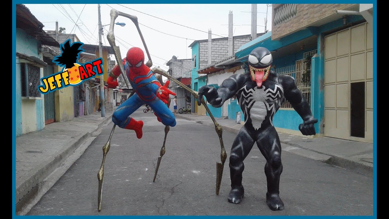 Realizacion del Monigote de Venom y IRON SPIDER 2018-2019 Re subido  Jeff Art