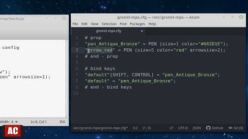 Edit Config File of Gromit-MPX (2/2) - Change Color and Hotkey of Drawing Pen on Linux Mint Cinnamon