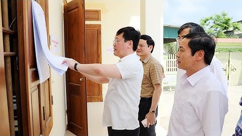 Chủ tịch UBND tỉnh Nghệ An kiểm tra công tác chuẩn bị bầu cử tại TX. Hoàng Mai ​